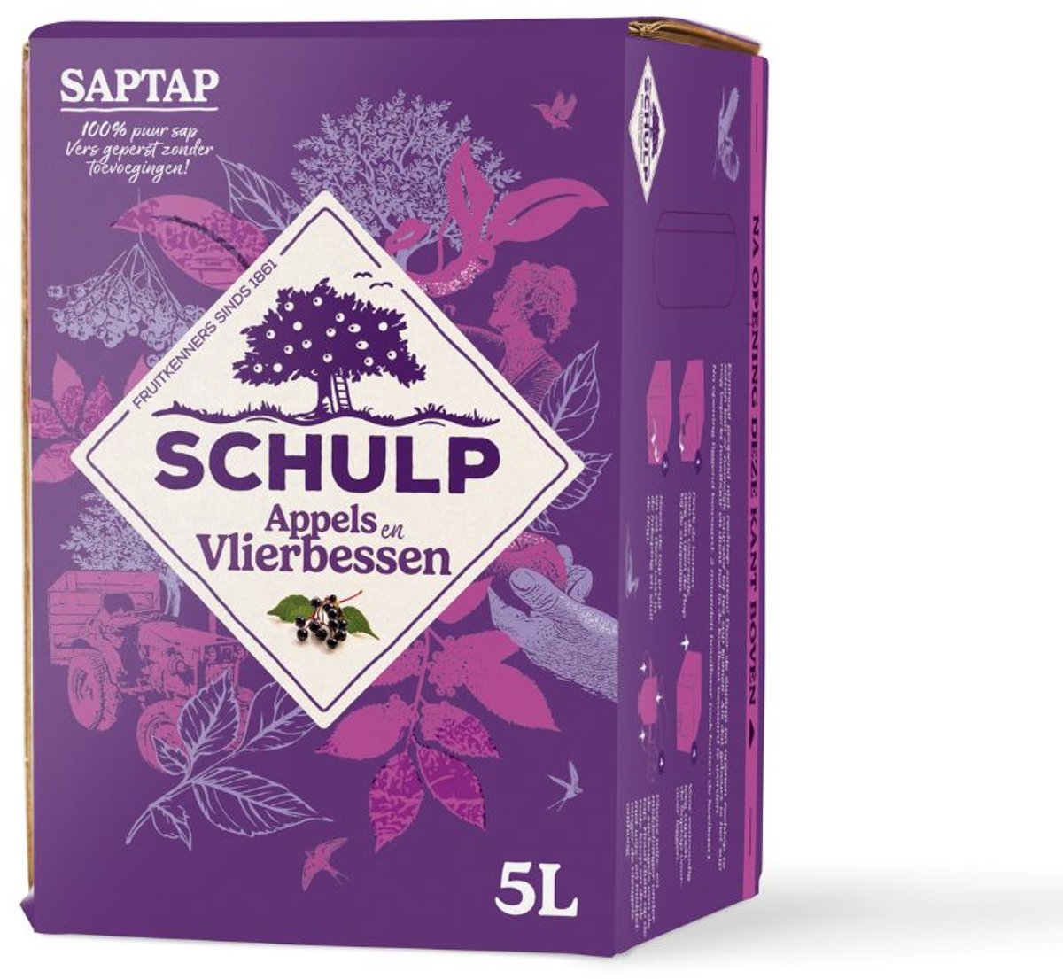 Goedkoopste Schulp Saptap Appel-Vlierbes Ambachtelijk 5 liter