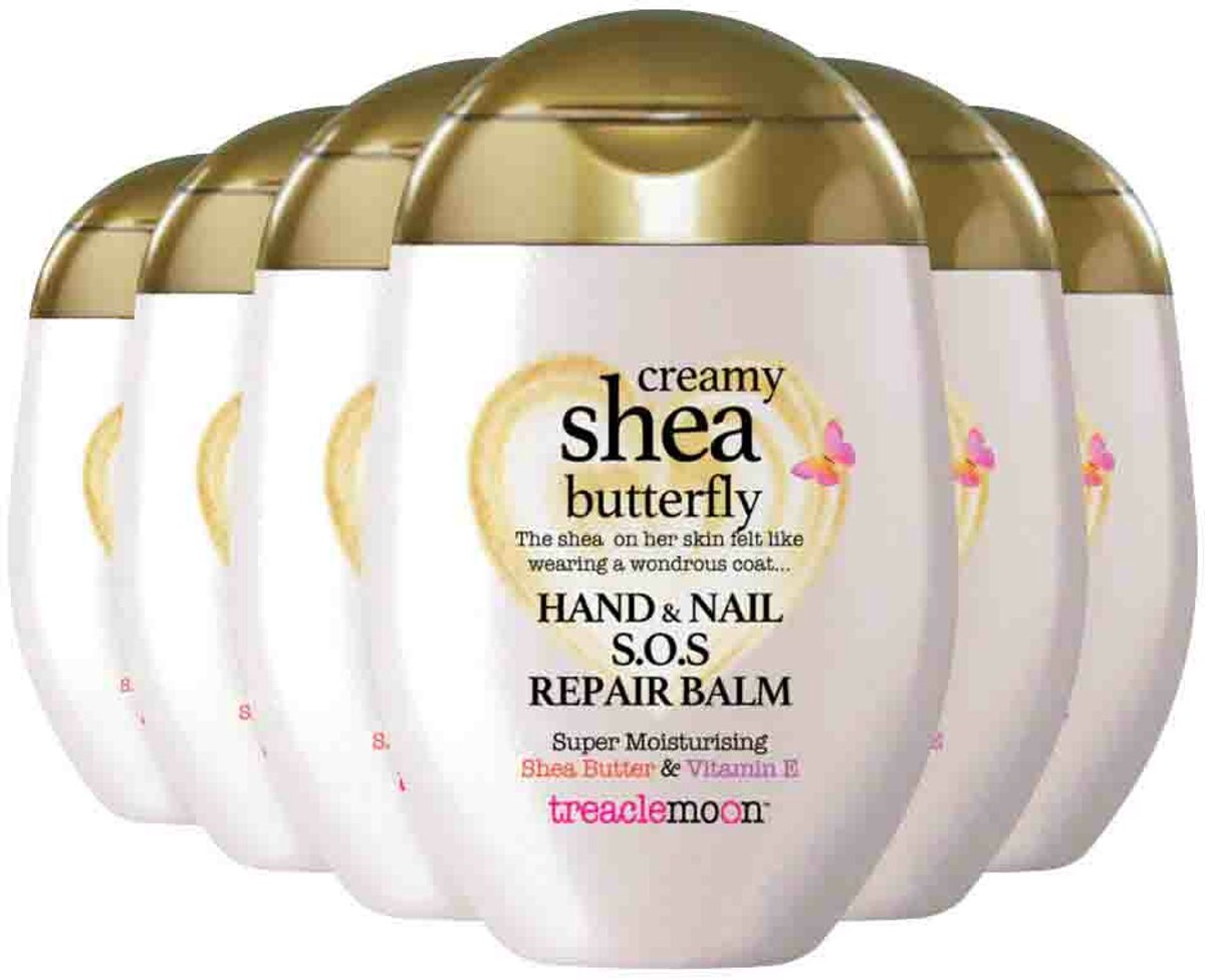 Treaclemoon Creamy Shea Butterfly Handcrème - 6 x 75 ml - Voordeelverpakking