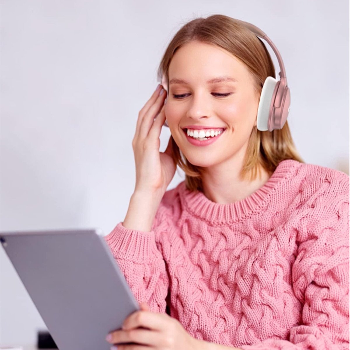 KINSI Premium Bluetooth-headset - Draadloos met Ruisonderdrukking, HD-bellen voor Crystal Clear Communicatie, Ultra-lange Batterijduur thumbnail 5