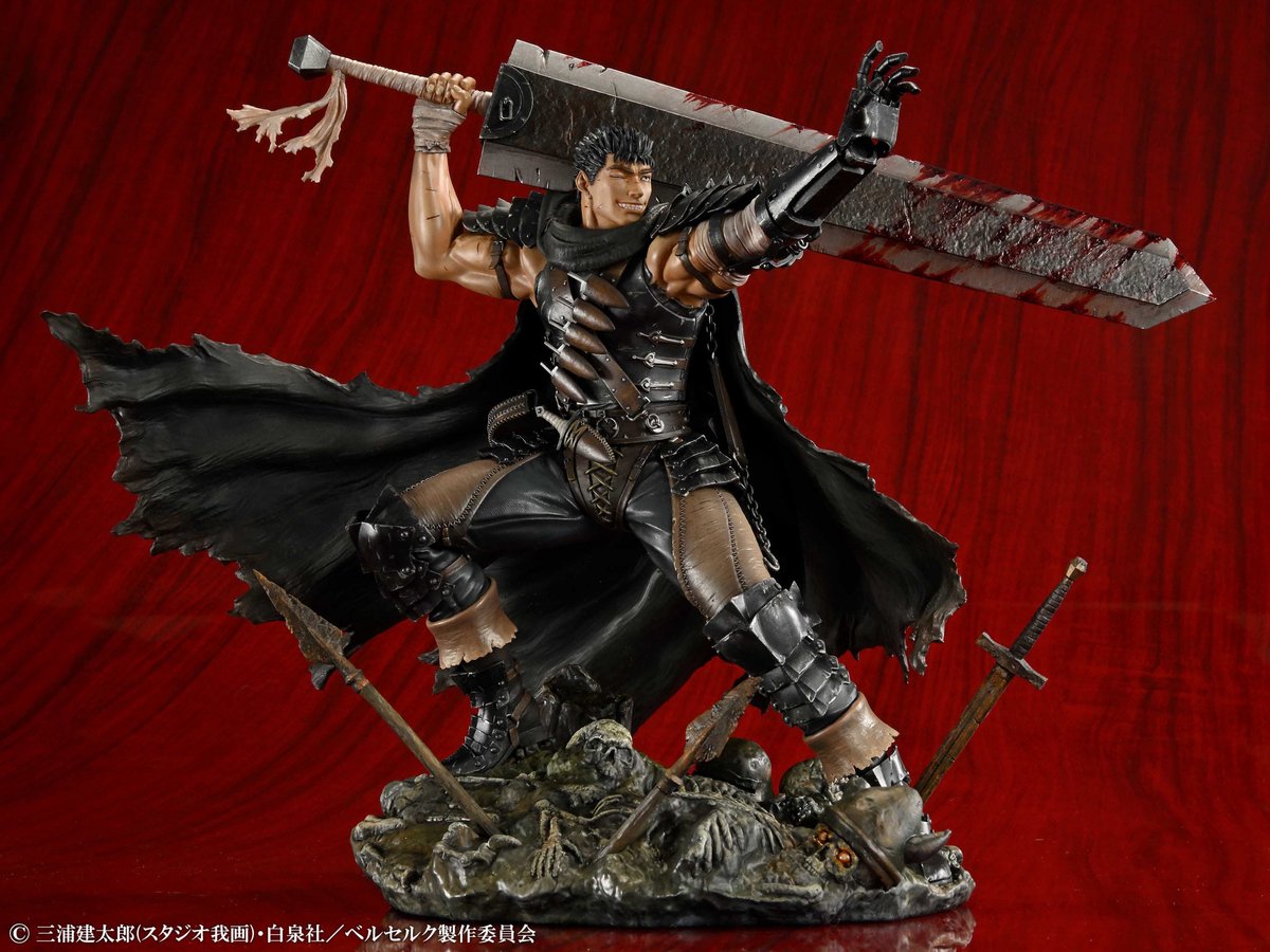 Medicos Entertainment Berserk PVC Statue 1/7 Guts Black Swordsman Ver. 26 cm Beeld