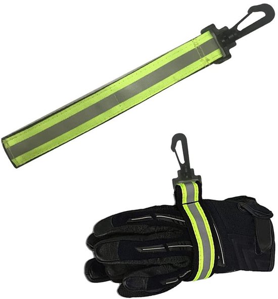 Handschoenclips voor werkhandschoenhouders Handschoen Riemclip met metalen karabijnhaken voor bouwvakkers Guard Arbeid (Geel