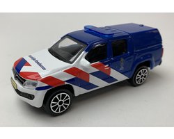Volkswagen Amarok Koninklijke Marechaussee Nederland blauw, Bburago schaal 1/43