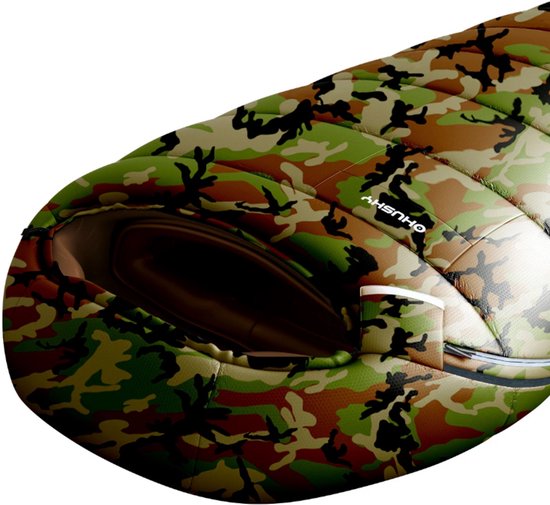 Husky mummyslaapzak voor kinderen Junior Army -10°C 2024 - 190 cm - Camo Groen van Husky — afbeelding 2