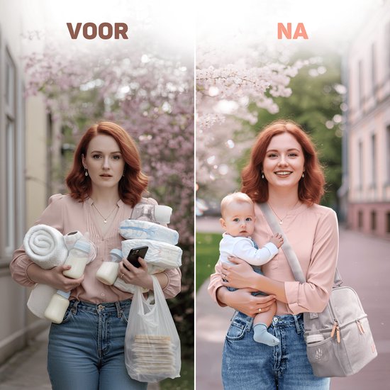 Vulpes Goods® BabyCare - Luxe Koeltas met Koelelementen - Kolftas voor Onderweg - 4in1 - Moedermelk tot 12 uur Koel - Koeltas Kolf - Koeltas Moedermelk - Bewaartas babyvoeding - Handtas|Schoudertas|Rugzak - Premium Grey van Vulpes Goods® — afbeelding 2