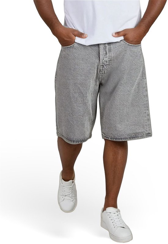 Jack & Jones Heren Short Broeken JJIALEX JJCOOPER SHORTS SQ baggy Fit Grijs Volwassenen