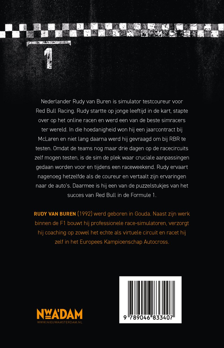 Van simracer tot Formule 1 - back cover