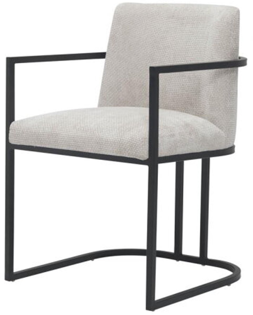 Tower Living Eetkamerstoel Archi - Crème Stof - 60x55x83cm