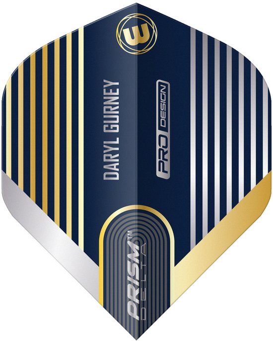 Winmau Prism Delta Daryl Gurney Blue Gold - Dart Flights van Winmau — afbeelding 3
