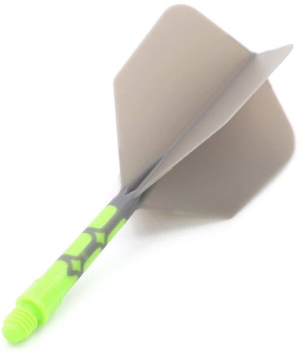 Cuesoul - ROST T19 Integrated Dart Flights - Big Wing - Grey Green L