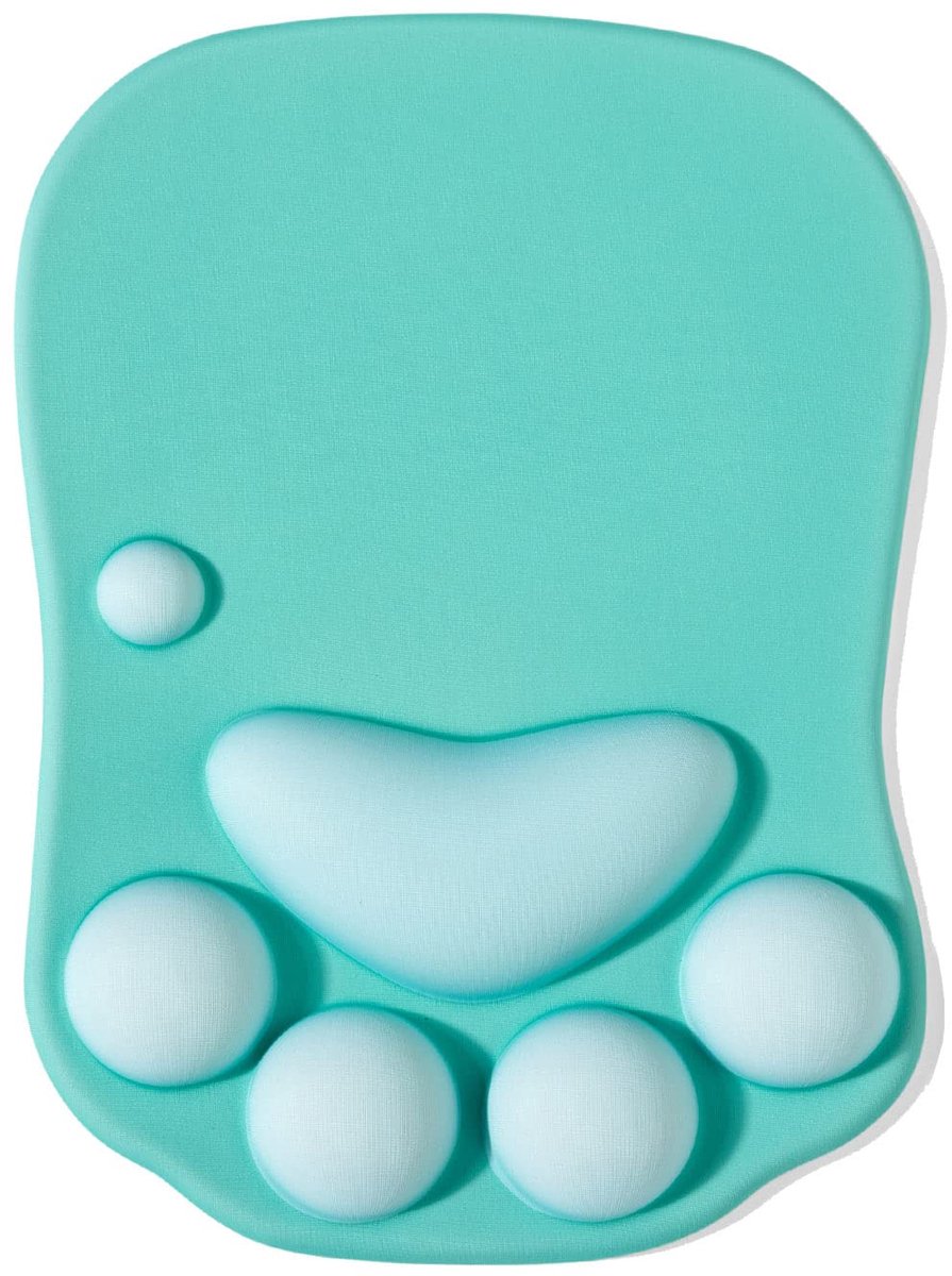 Ibenzoa® Ergonomische Muismat met Kattenpootontwerp en Polssteun voor Comfortabel Gebruik