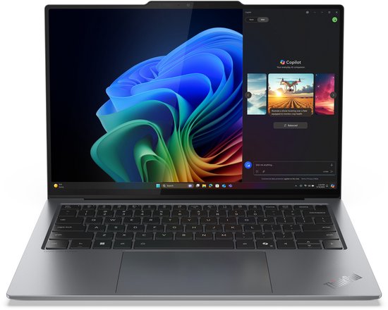 Lenovo ThinkPad X9-14 Gen 1 Intel Core Ultra 7 258V Laptop 35,6 cm (14") WUXGA 32 GB LPDDR5x-SDRAM 1 TB SSD Wi-Fi 7 (802.11be) Windows 11 Pro Engels Grijs
