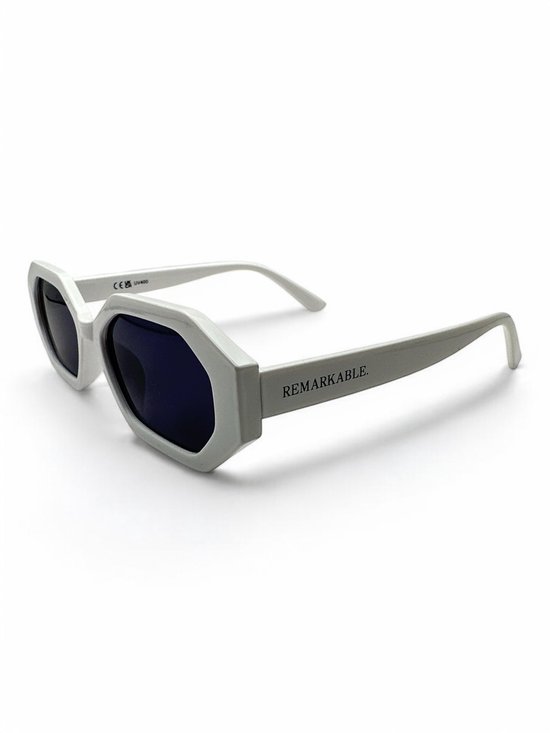 The Brand Remarkable - Sona Zonnebril Unisex - Zwart/Wit - Vierkant - UV400 - Polycarbonaat - Cat. 3 van The Brand Remarkable — afbeelding 2