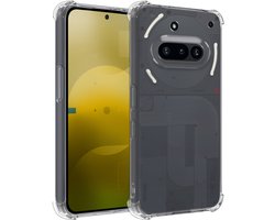 Hoesje - Geschikt voor Nothing Phone (3a) - Sterk & Shockproof - Siliconen Case - Back Cover - Telefoon Hoes Shock Proof - Telefoonhoesjes - Transparant