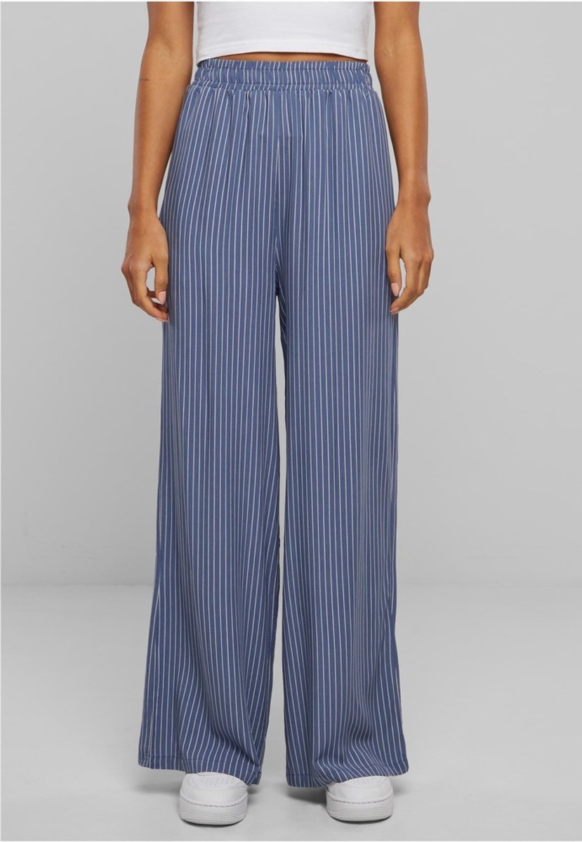 Urban Classics Viscose Resort Wijde broek M Blauw