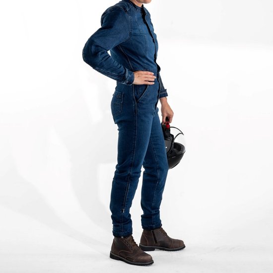 Combinaison textile Motor TRENDY femme 40 Blauw par MOTOBLOUZ
