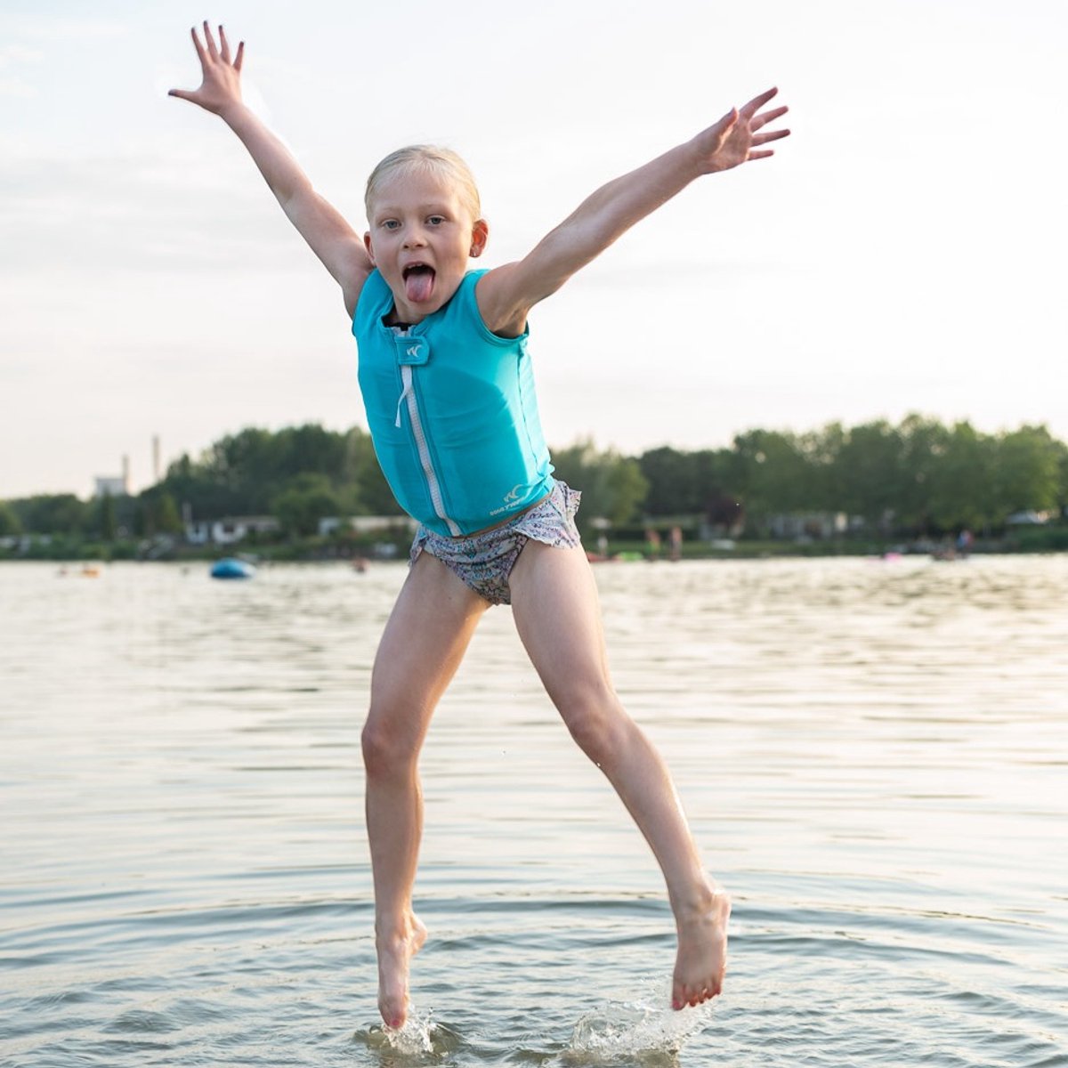 Watrflag swim suit Marseille Kids Turquoise - zwemvest / drijfvest voor kinderen — afbeelding 2
