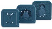 Trixie Set de 3 boîtes à goûter – M. Triceratops – Boîte à goûter 3 pièces – Facile à ouvrir – Idéal pour les enfants