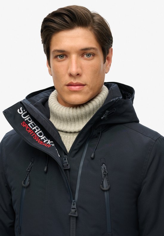 Superdry Hooded Ultimate Windbreaker Heren Jas - Eclipse Navy - Maat M