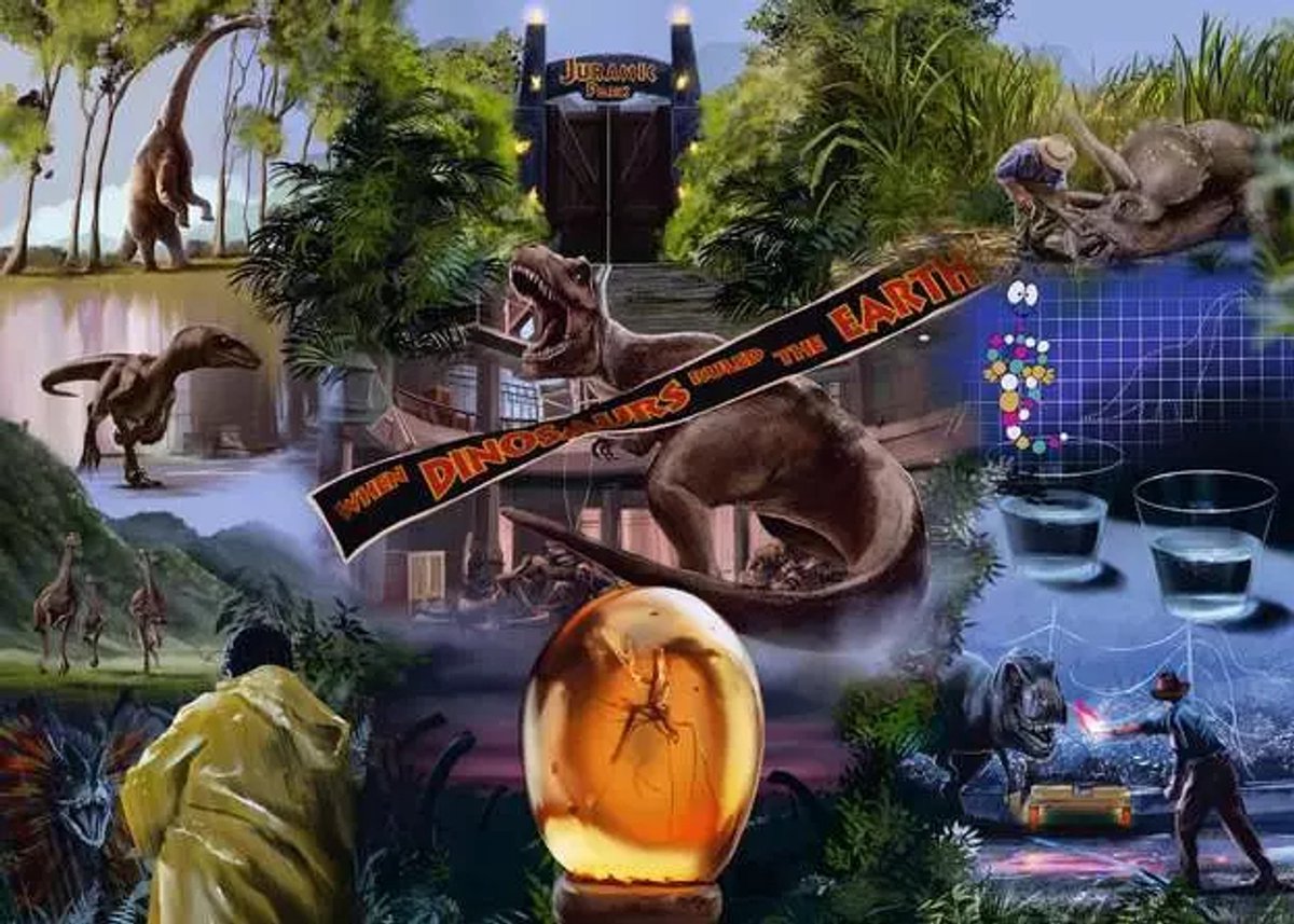 Ravensburger puzzel Jurassic Park - 1000 stukjes dinosaurus.
