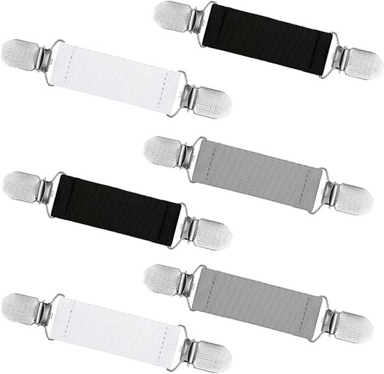 Foto: 6 stuks broekclips truiclips elastische sweater cardigan clips voor kleding 3 kleuren gebreide jas accessoires jurk cinch clip overhemden schorten no geen 