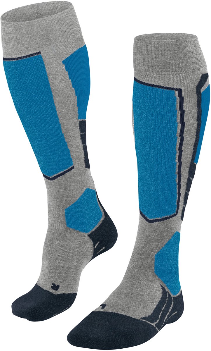 FALKE SK2 warm dik lyocell functioneel materiaal skisokken heren Grijs