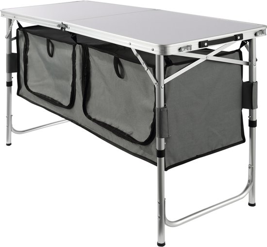 Camping Keukentafel - Opvouwbare Draagbare Kookstation - 3 Verstelbare Hoogtes - Compact en Lichtgewicht van Camping — afbeelding 2