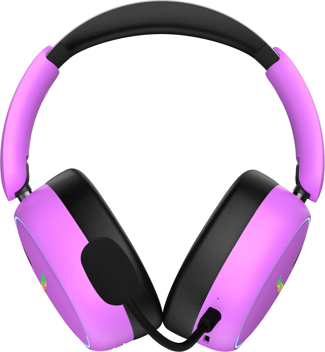 HATOR Phoenix 2 Wireless Headset Bedraad en draadloos Hoofdband Gamen USB Type-C / USB Type-A Bluetooth Violet