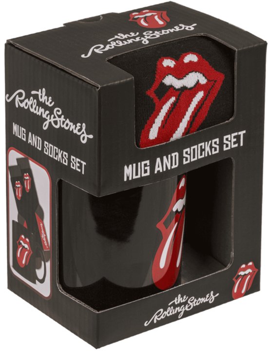 Coffret cadeau The Rolling Stones- mug et chaussettes - coffret cadeau - groupe de musique - coffret cadeau - mélomane