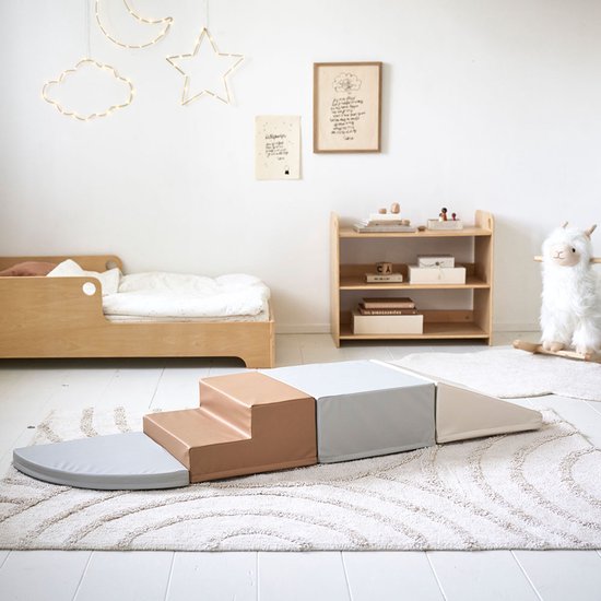 Petite Amélie Foam blokken- 4-delige speelset - bruin - duurzame foam blokken - onderhoudsvriendelijk - voldoet aan EN71-veiligheidsnormen van Petite Amélie — afbeelding 3
