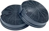 Fixem® Koolstoffilter geschikt voor Whirlpool AMC023, 484000008784, 482000015454 - Afzuigkap filter - Kool filter Rond - 152 x 50mm - 2 stuks