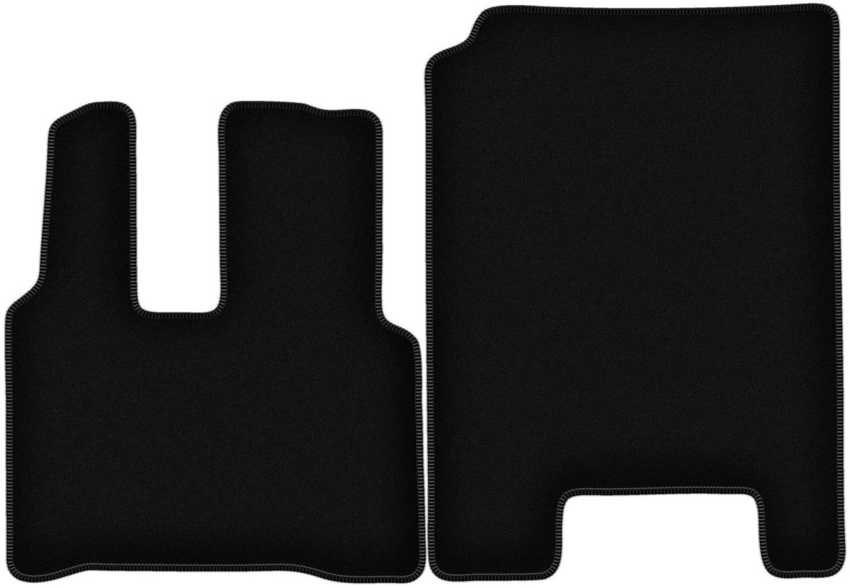 BASIC zwarte veloursmatten voor: Mercedes Actross MP4 truck (2011-)