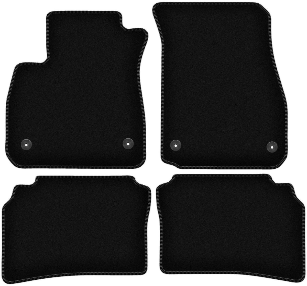 BASIC zwarte veloursmatten voor: Opel Insignia B liftback, sedan, stationwagen, sports tourer (2017-)