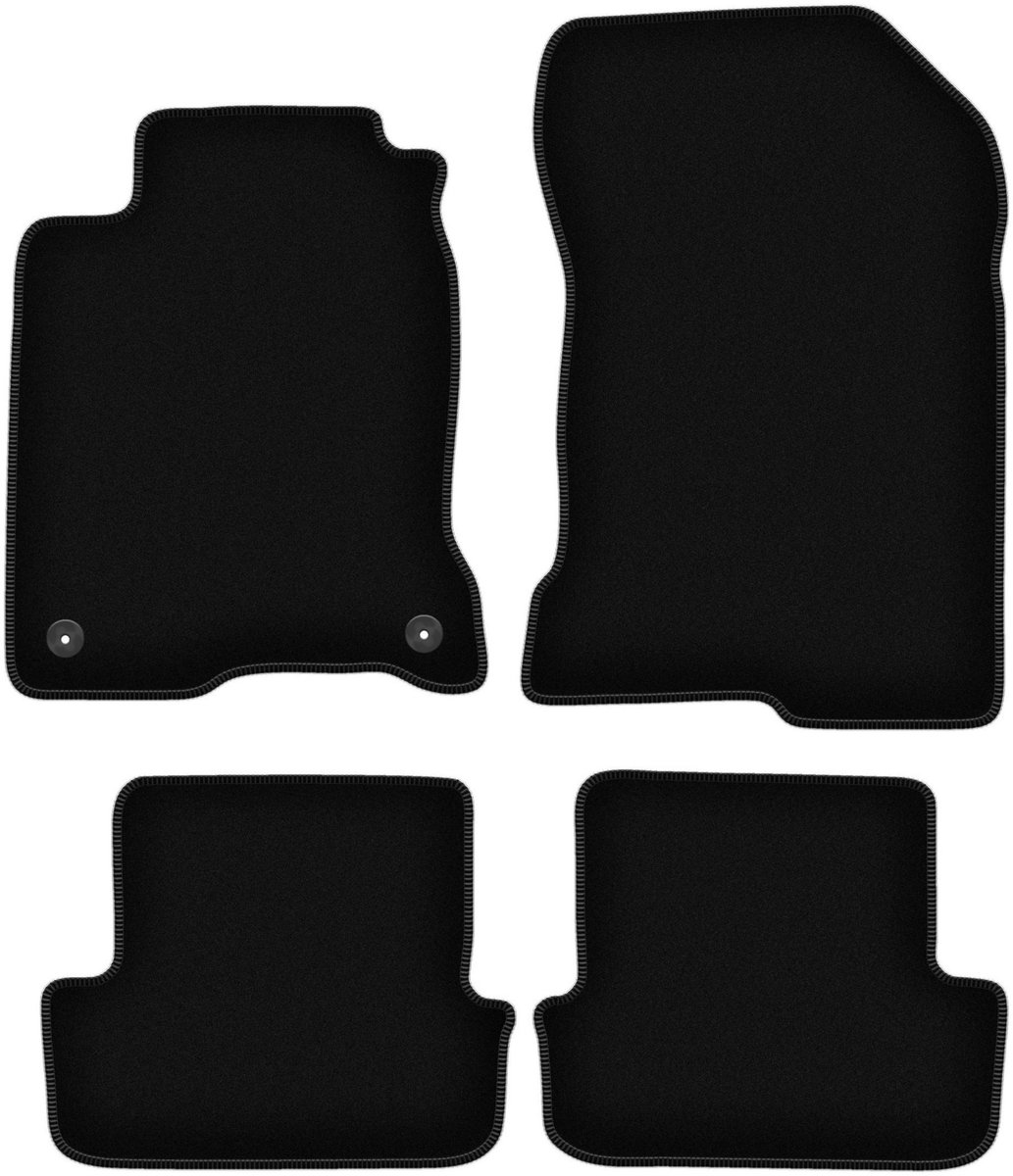 BASIC zwarte veloursmatten voor: Renault Laguna III coupé (2007-2015)