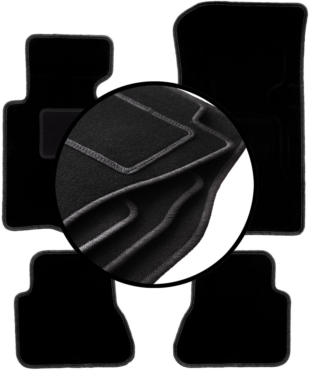 Complete set veloursmatten voor: BMW 3 E46 cabriolet (2000-2007)