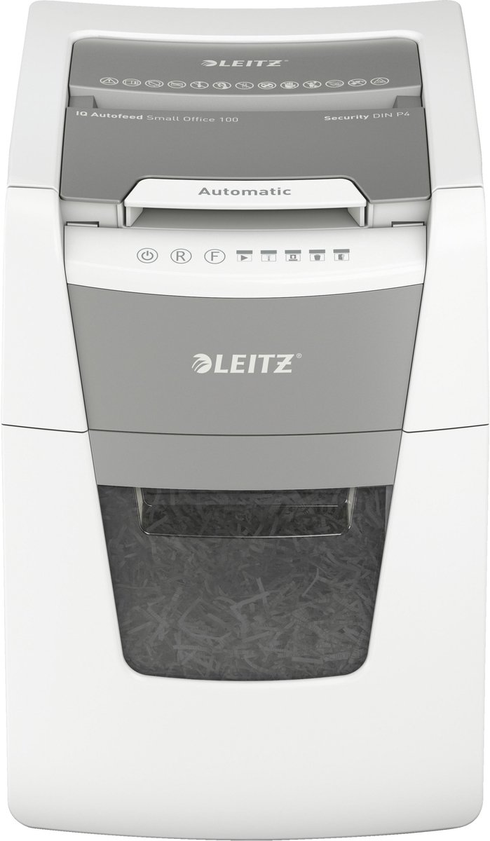 Leitz IQ Autofeed+ Small Office 100 Stille Papierversnipperaar