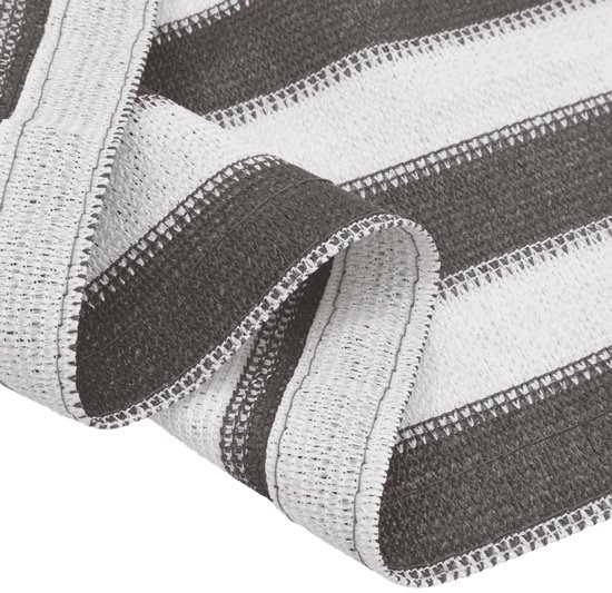 vidaXL - Tenttapijt - 250x500 - cm - antracietkleurig - en - wit van Vidaxl — afbeelding 2