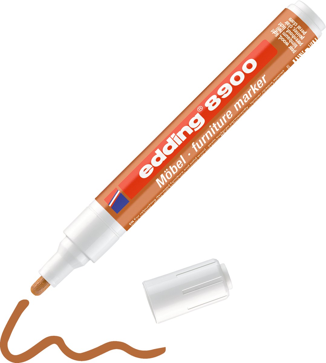 edding 8900 meubelstift voor reparatie van meubels - kleur: perenhout licht - 1,5-2mm - de meubelmarker laat krassen en kleine beschadigingen verdwijnen