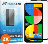 Mobigear Screenprotector geschikt voor Google Pixel 5a 5G Glazen | Mobigear Premium Screenprotector - Case Friendly - Zwart (2-Pack)