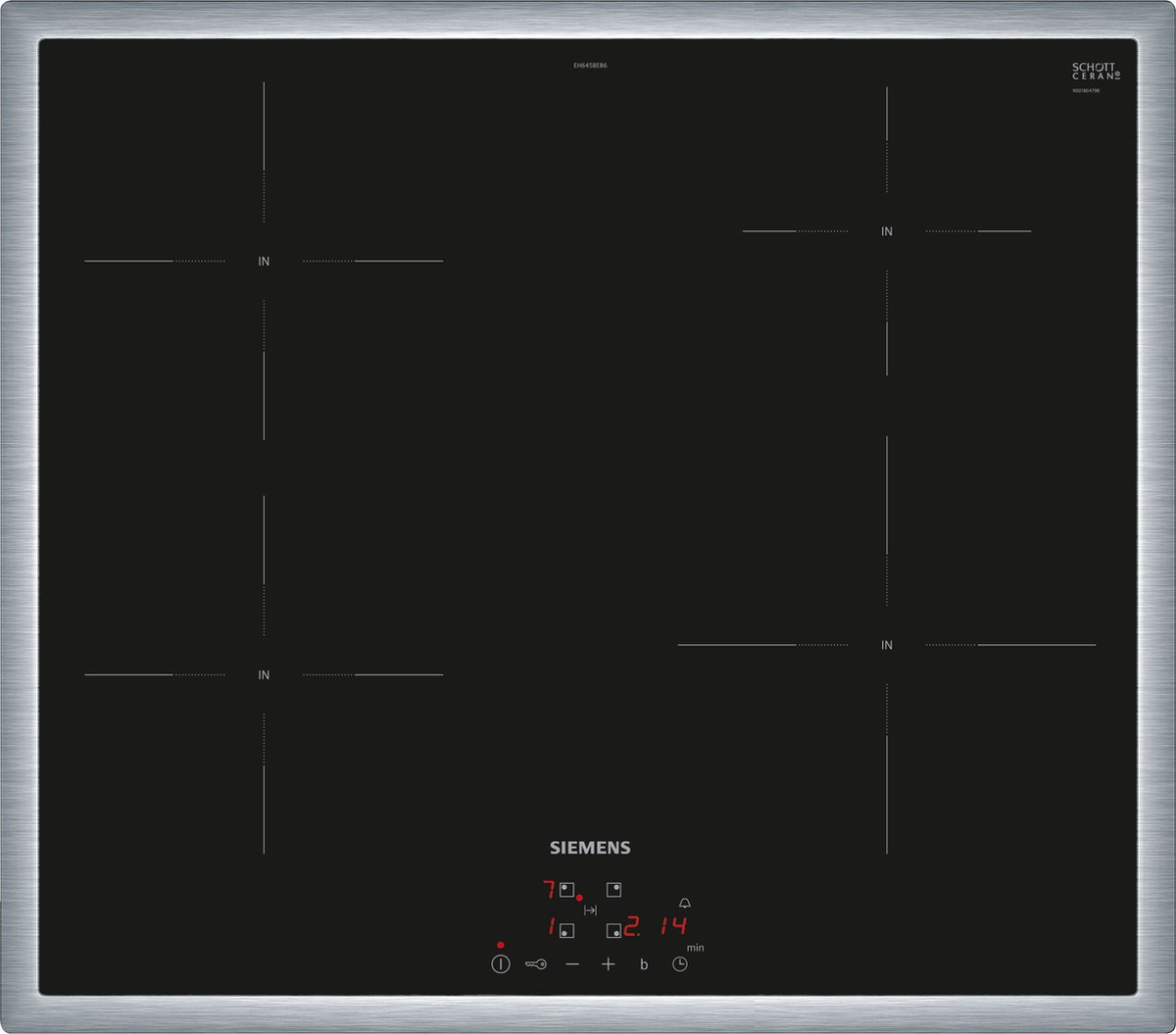 Siemens EH645BEB6E - iQ100 - Inbouw Inductiekookplaat