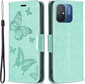 Coverup Vlinders Book Case - Geschikt voor Xiaomi Redmi 12C Hoesje - Groen