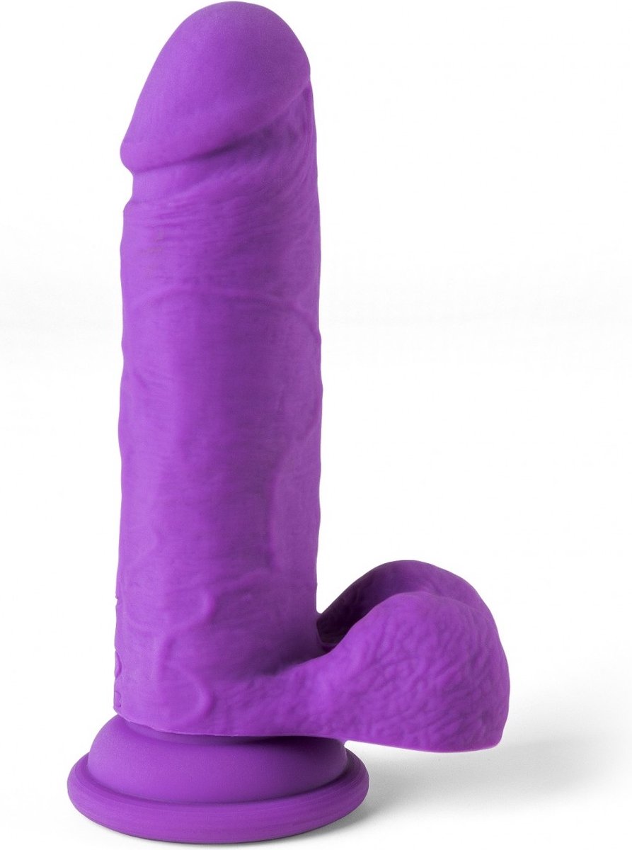 Goedkoopste Virgite - Realistische Vibrerende Dildo Met Afstandsbediening R12 - Paars