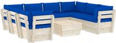 vidaXL-9-delige-Loungeset-met-kussens-pallet-vurenhout