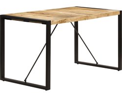 vidaXL - Eettafel - 140x70x75 - cm - massief - mangohout