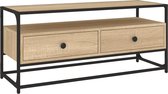 vidaXL-Tv-meubel-100x35x45-cm-bewerkt-hout-sonoma-eikenkleurig
