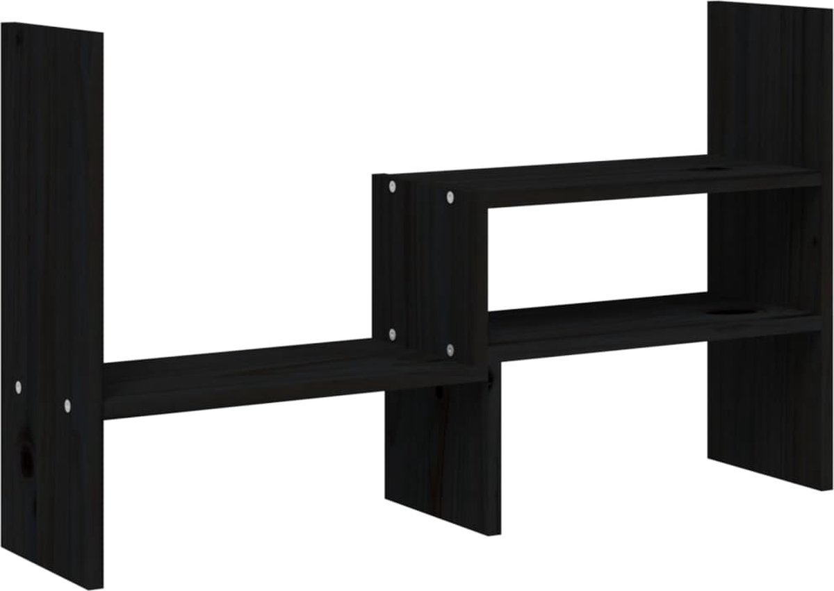 vidaXL-Monitorstandaard-(39-72)x17x43-cm-massief-grenenhout-zwart
