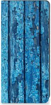 Telefoonhoesje OPPO A78 | A58 5G Magnet Case Wood Blue
