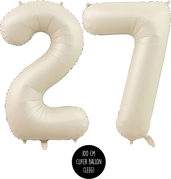 Ballon alu Chiffre 7 Blanc