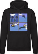 Le poisson saute haut Sweat à capuche - oiseau - affaire - saut - drôle - pull - sweat - capuche
