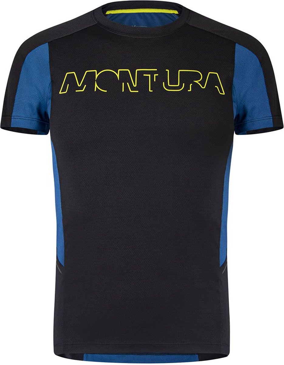 Montura Run Logo T-shirt Met Korte Mouwen Zwart XL Man