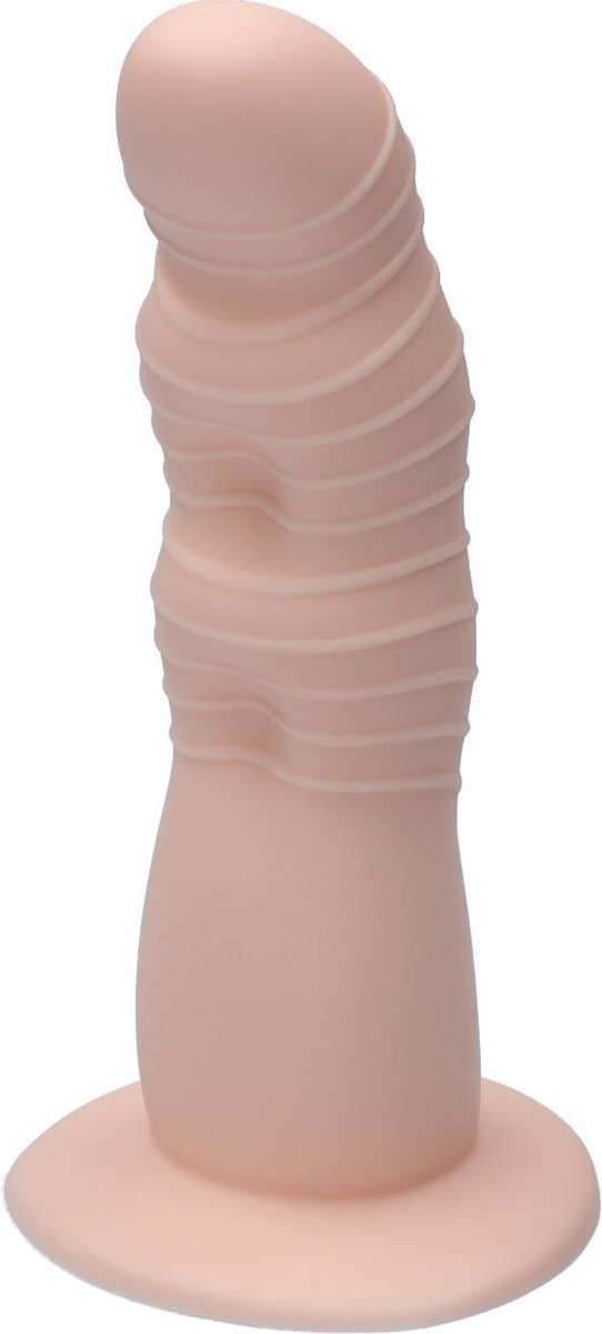 Goedkoopste Ylva & Dite - Rhea - Siliconen Dildo met zuignap - Made in Holland - Pastel Oranje